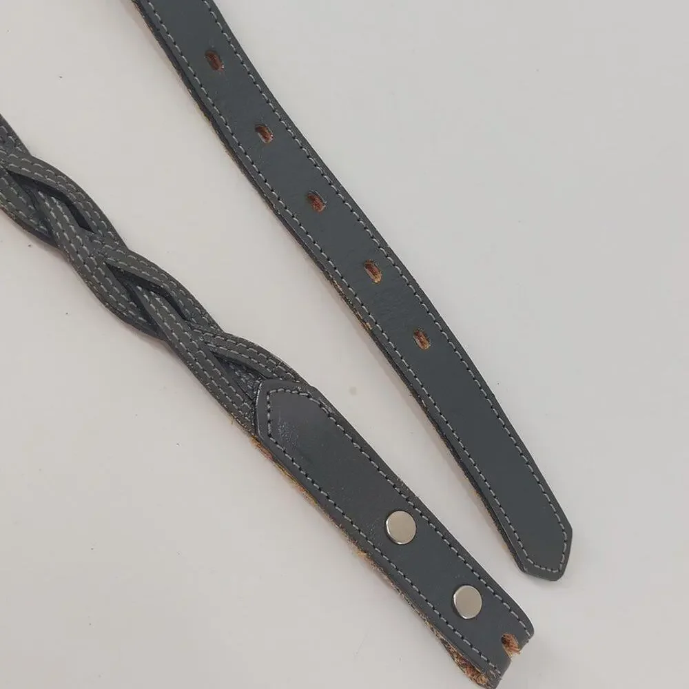 Western Gray Belt XS 26 Skinny Braided Cowgirl Festival USA